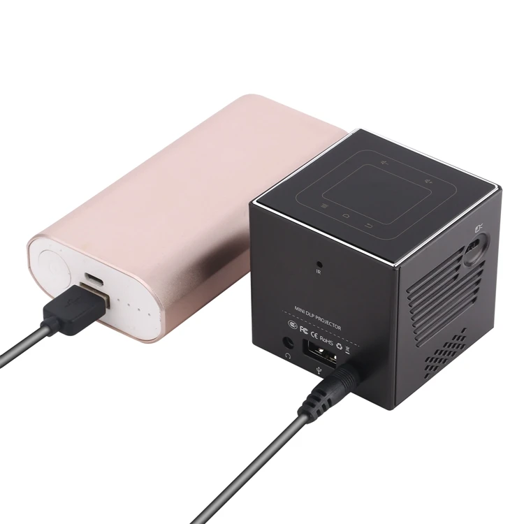 2020 Popular Mini Smart Projector Digital Home Dlp C 80 Mini Pocket Led Por Android Video Projector