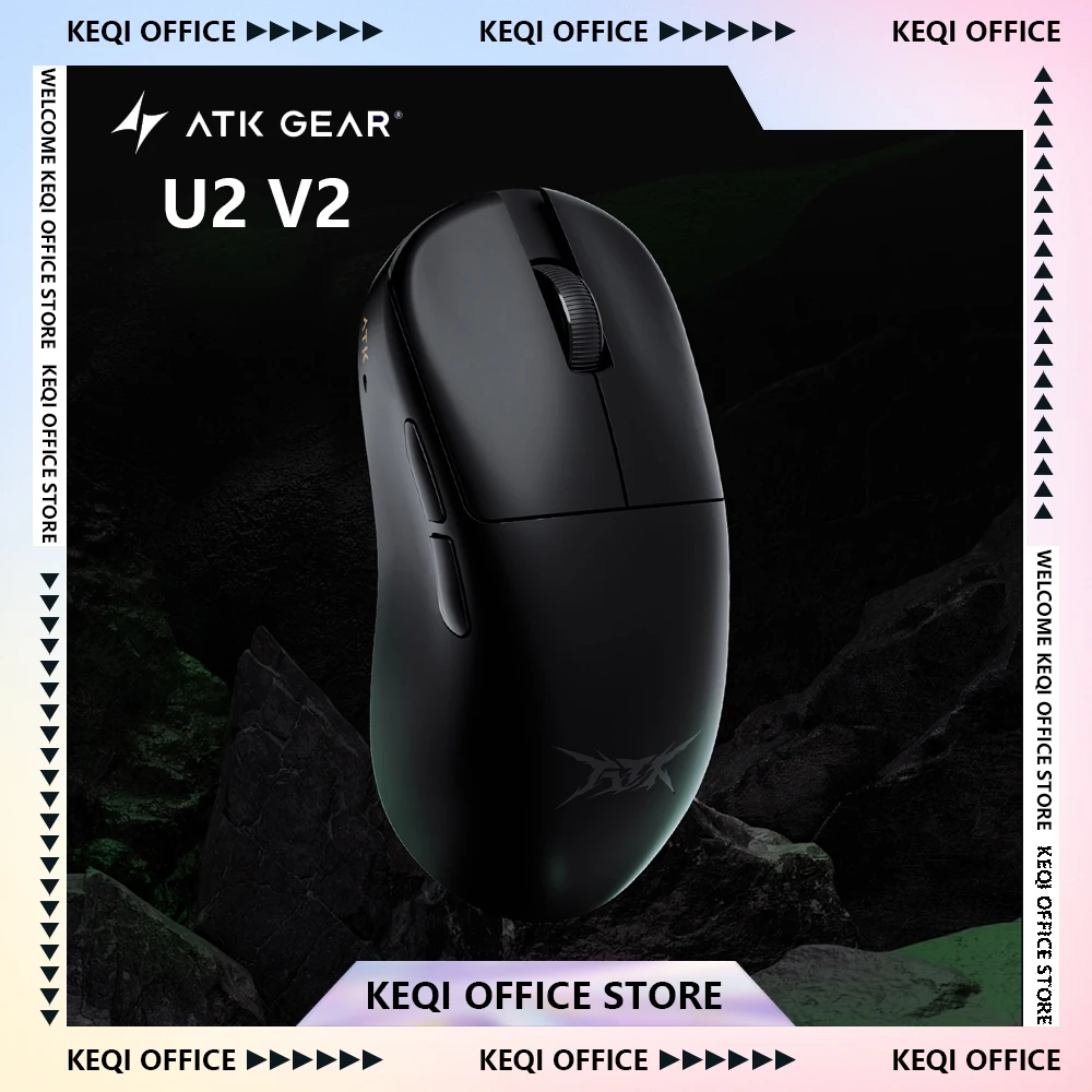 

NEW ATK BlazingSky U2V2 Gaming Mouse Wireless 3-mode Ergonomics Lightweight Low Latency E-sports Mice Custom PC Accessory Gift