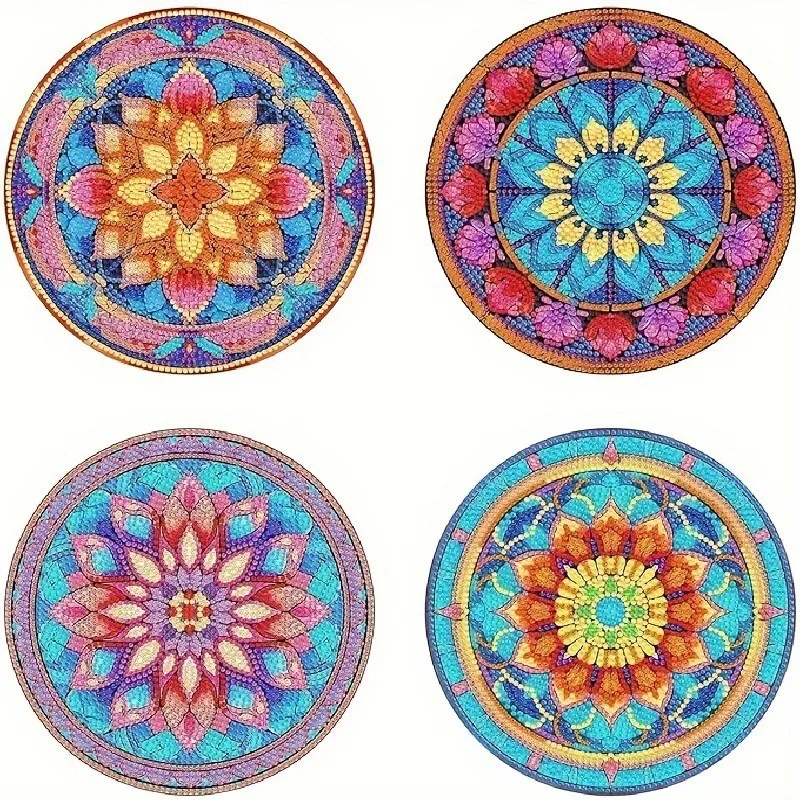 

Hot Selling Multi-Style DIY Rhinestone Studded Coaster Slip Resistant Coasters with Holder Souvenirs Gift Ornament