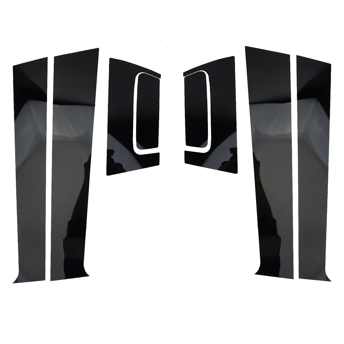 8pcs/Set Car Door Window B Pillar Post Trim Cover Sticker Glossy Black Fit for Honda HRV HR-V 4-Door 2020 2019 2018 2017 2016