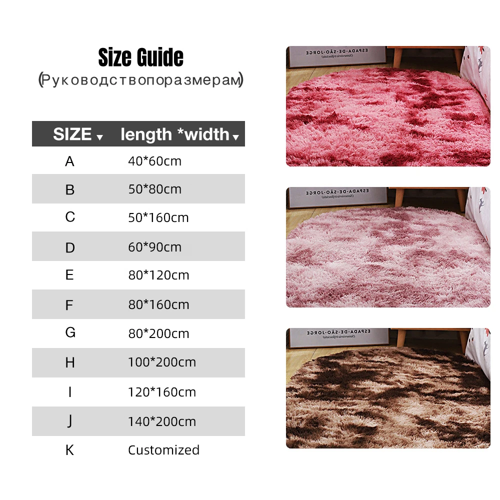 MiRcle Sweet Oval Thick Carpet For Living Room Plush Bedroom Rugs Long Pile Plush Rug Children Bed Soft Velvet Mat Home Decor