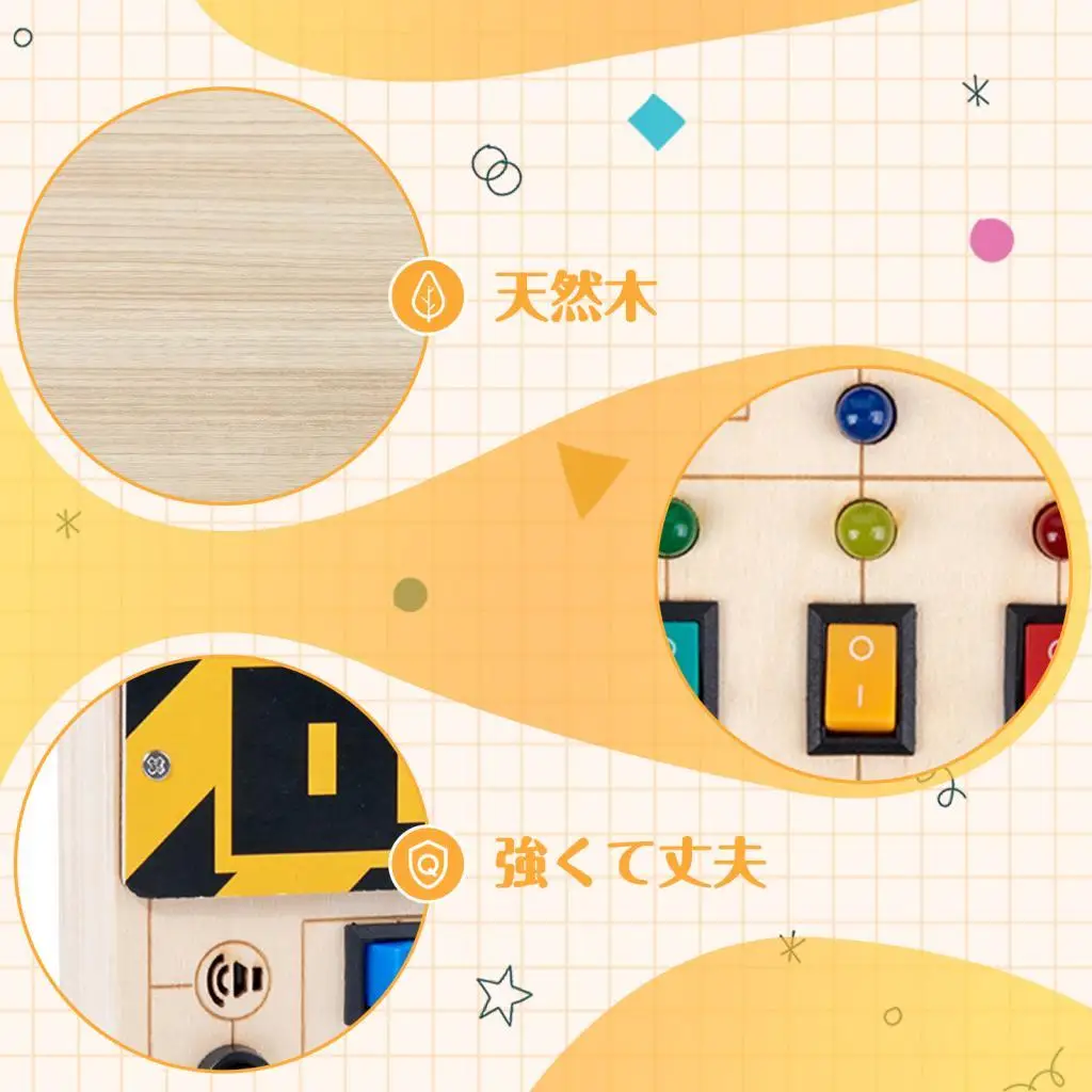 

Montessori Busy Board Learning Activities Practical Skill Wooden Busy Board for