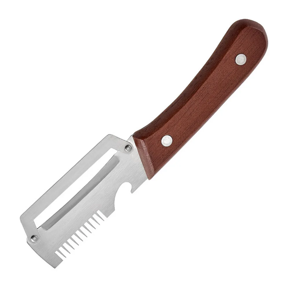 1/2pcs Multi-Functional  Vegetable Peeler With Wood  Handle Metal Peeler For Peeling Slicing Fruits  Vegetable Smooth  Operation