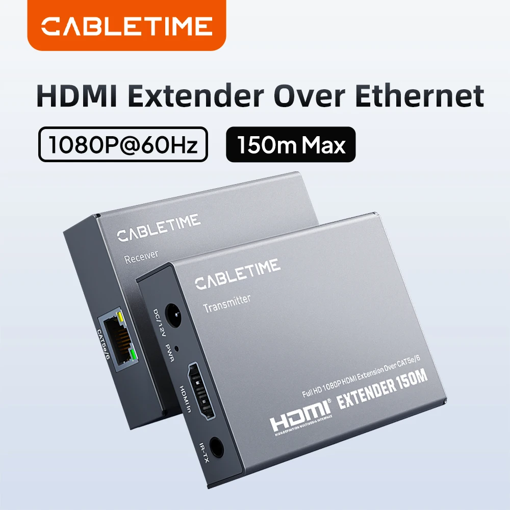 cabletime-extensor-hdmi-de-150-m-compatible-con-cables-cat5-cat6-1080p-60-hz-kit-de-transmisor-y-receptor-de-audio-hdmi-para-tv-pc-ps5-y-monitor