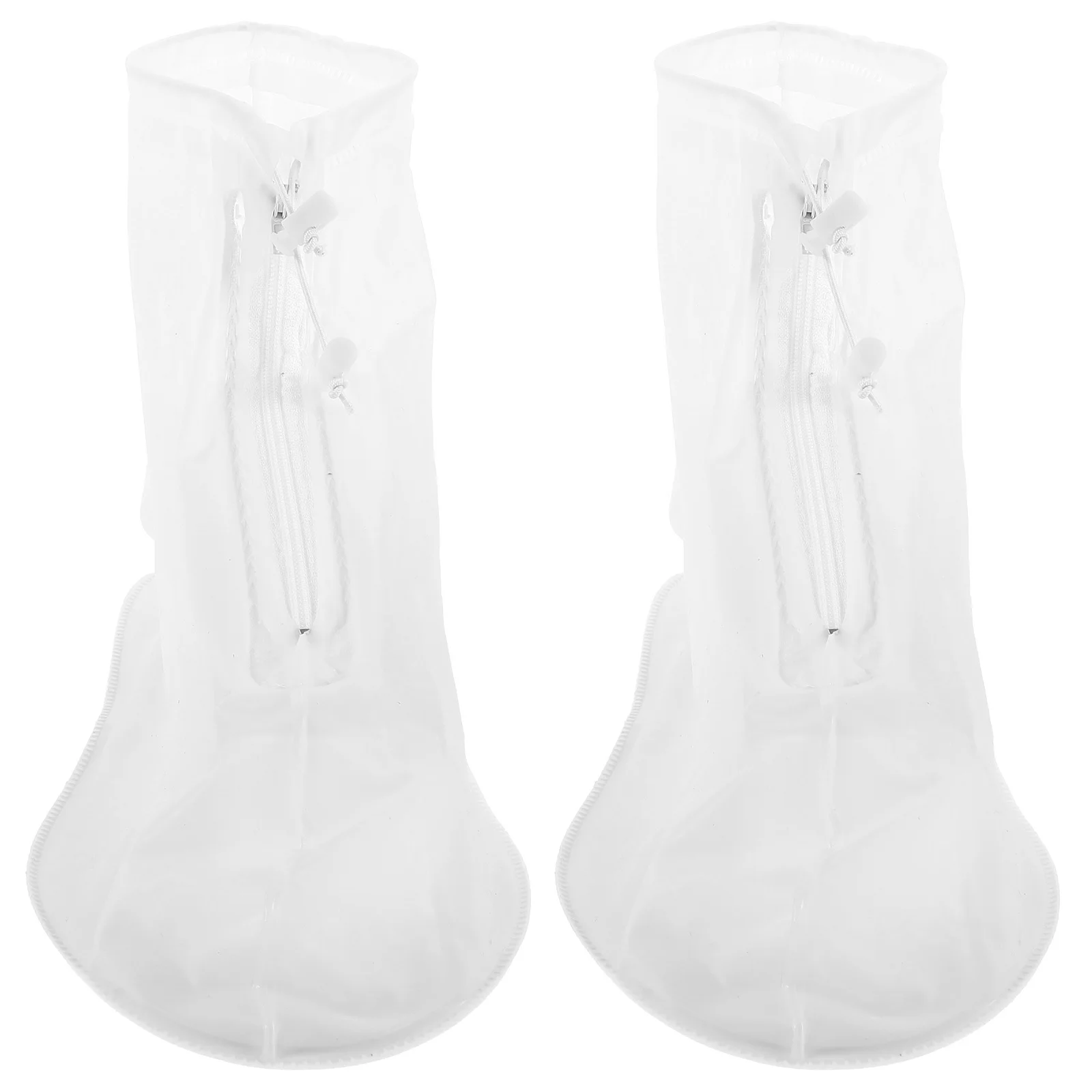 

Waterproof Shoe Covers High-Top Zipper Closure Non-Slip Rain Boot Covers For Outdoor Cycling Camping Fishing Garden L