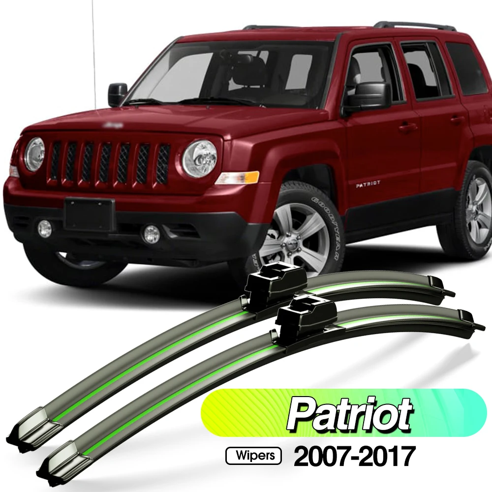 

For Jeep Patriot MK74 2007-2017 2pcs Front Windshield Wiper Blades Windscreen Window Accessories 2008 2009 2011 2012 2014 2016