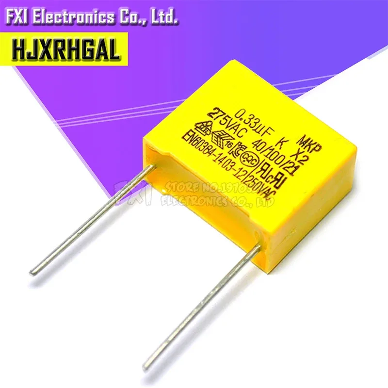 10pcs 275VAC capacitor X2 series 0.01UF ~ 2.2UF Polypropylene film capacitor New 10nf 100nf 150nf 200nf 680nf 470nf 1UF