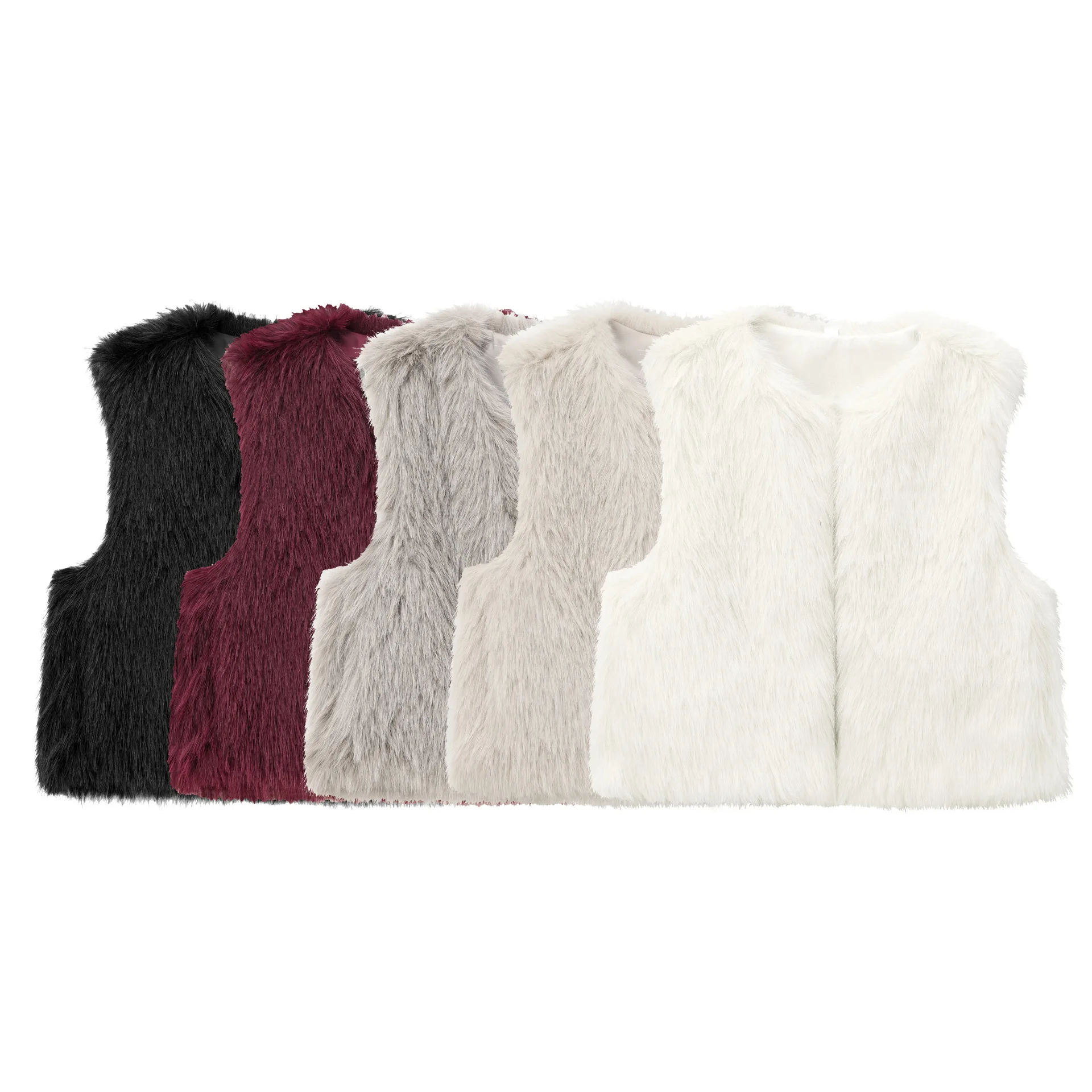 

Women's Autumn Winter Faux Fur Vest Warm Fashion Casual Vest Coat Sleeveless Jacket Fashion Streetwear New Outerwear