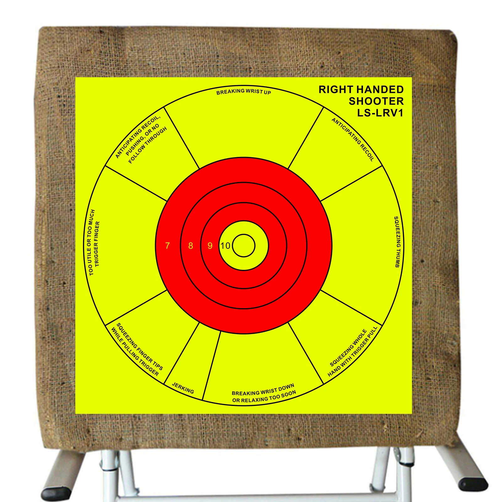 5Pcs 12inch Circular Target for Left and Right Hand Shooting Habits and Precision Practice, Correct Shooting Posture, Correction of Bad Shooting Habits Practice Target Stickers for Shooting Practice,  image 3