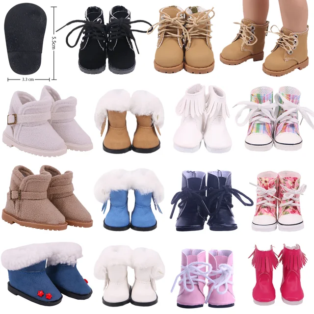 5Cm Buty dla lalek Wysokie buty PU dla 14,5-calowej amerykańskiej lalki Paola Reina i 1/6 BJD Blythe EXO Doll Boots Generation Girl`s