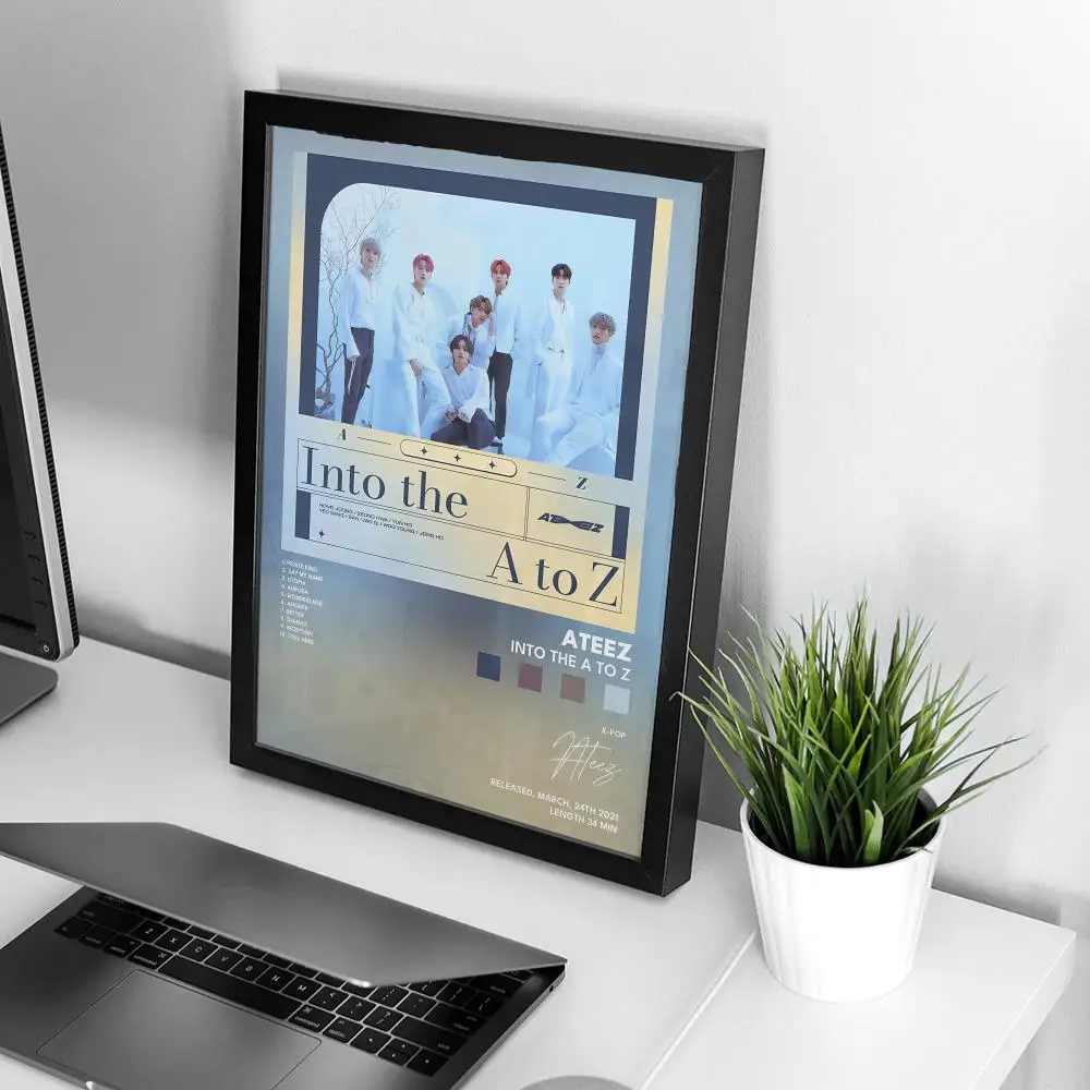 A-Ateez Poster Music Album Prints Canvas Tracklist Wall Art Picture Living Room Home Decor Cover 50X70