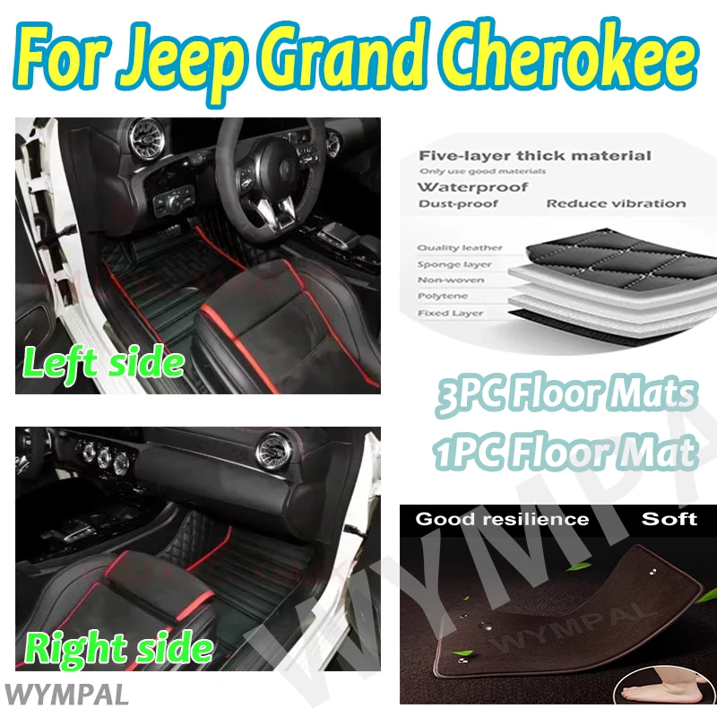 

Luxury Car floor mats for Jeep Grand Cherokee WK WK2 2011 2012 2013 2014 2015 2016-2022 Custom auto foot full set accessories