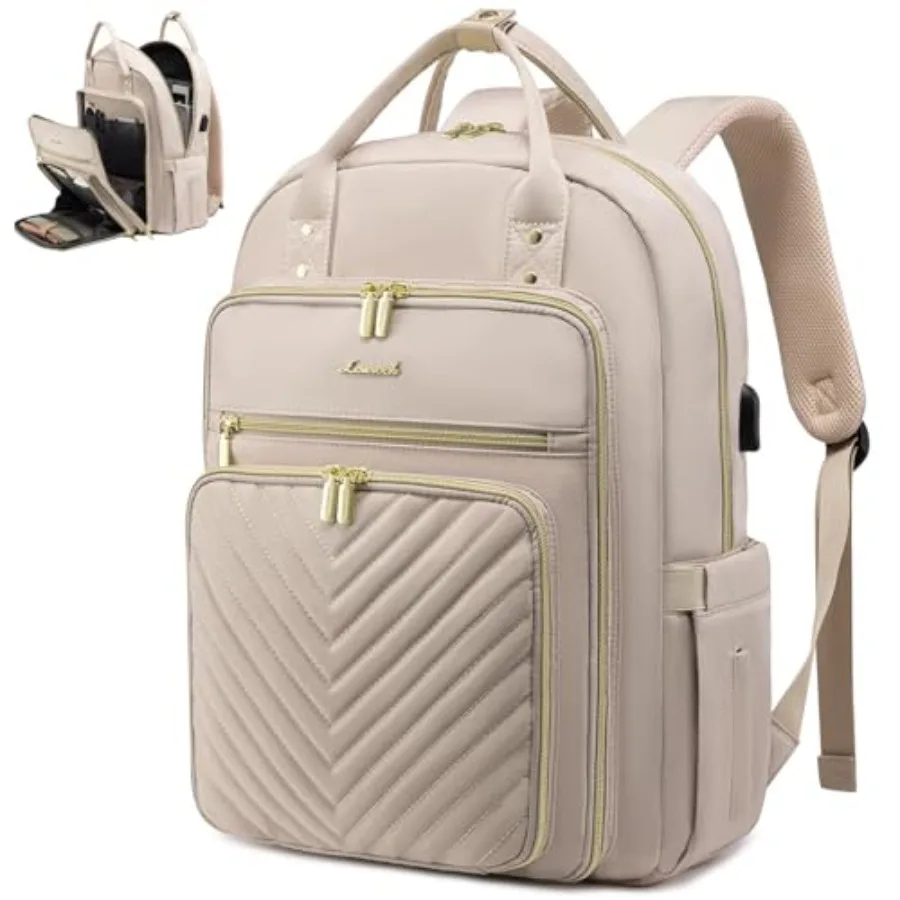 

Laptop Backpack Women Teacher Backpack Laptop Bag with USB Port Waterproof Daypack for Work Travel