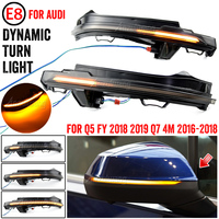 2x LED Dynamic Turn Signal Light Side Mirror Blinker Arrow Sequential Indicator For Audi Q5 FY 2018 2019 Q7 4M 2016 2017 2018