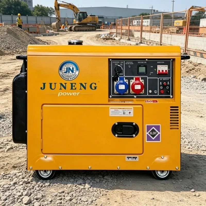 8KVA 10KVA  Silent Diesel Generator 10kw Generator Diesel Soundproof Ats Remote Control for Logistics Yard