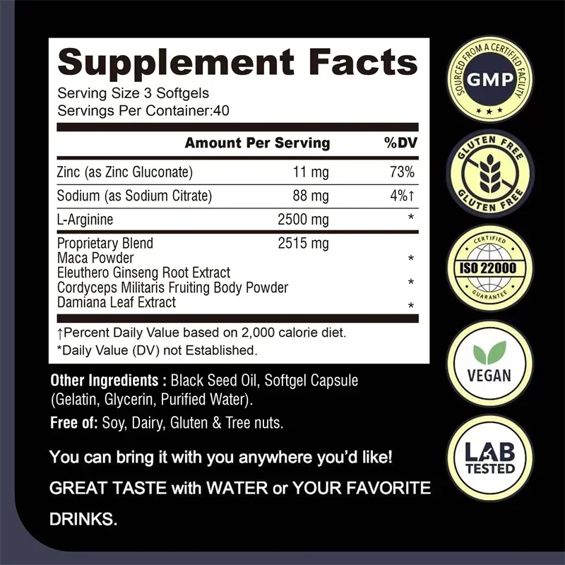 Maca Root Capsules - Improve Athletic Performance and Endurance, Improve Mood, Energy Production, and Strengthen Immunity