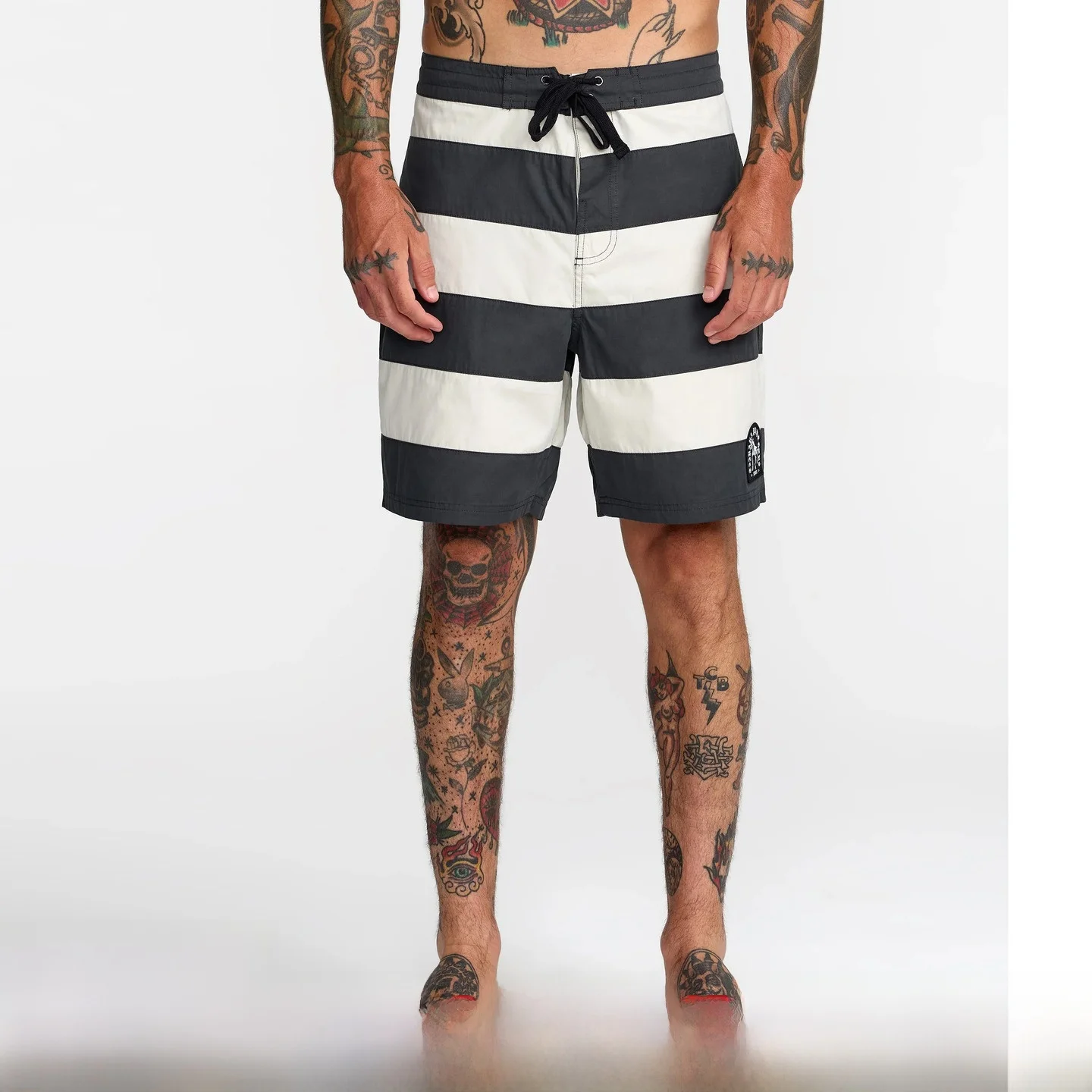 Cool Breathable Color Block Summer Beach Shorts Casual Cotton Blend Fabric mid Waist Fit Polyester Nylon Blend Shorts for Men