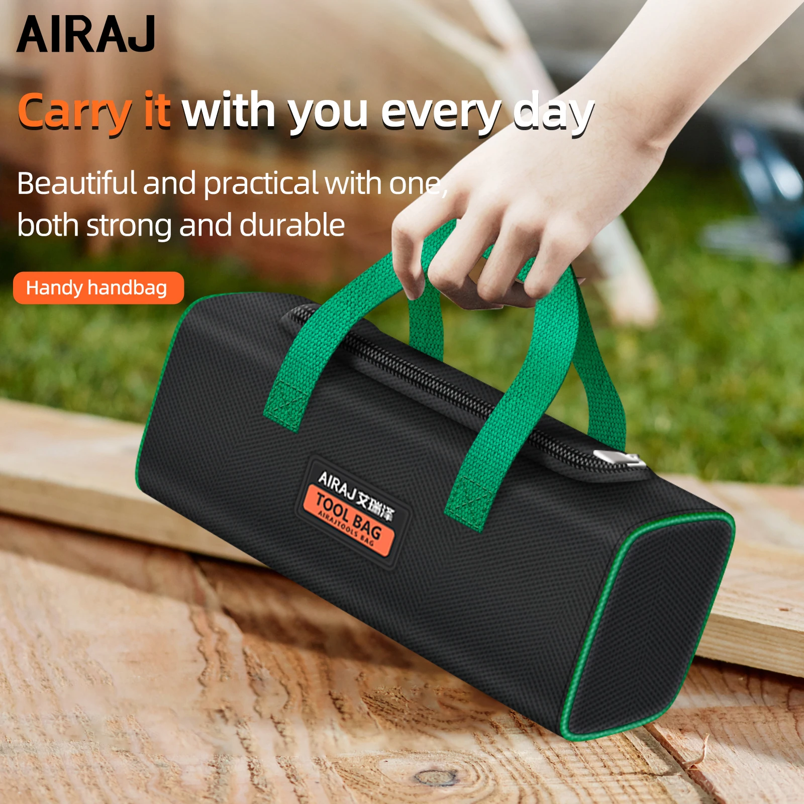 AIRAJ Multifunctional Toolkit Oxford Thickened Wear-Resistant and Durable Electrician Storage Portable Handheld Bag