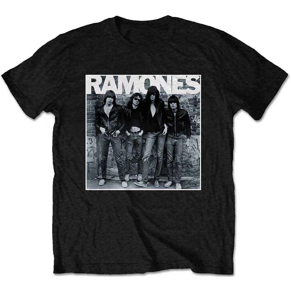 تي شيرت Ramones Album بطباعة جرافيك للرجال والنساء فضفاض بأكمام قصيرة، مناسب للارتداء غير الرسمي طوال العام الفاخرة