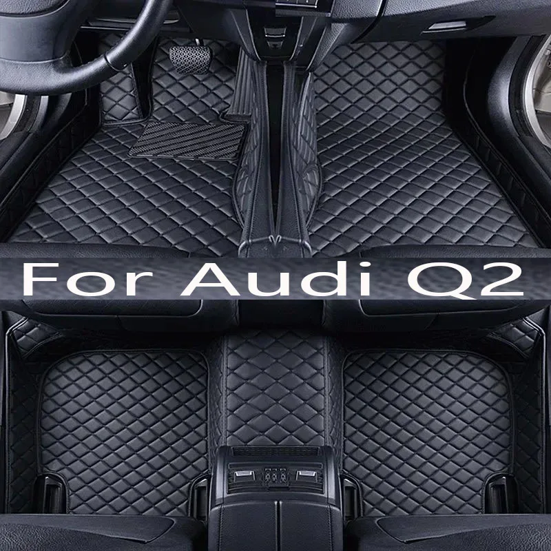 

Car Mats For Audi Q2 2017~2022 Durable Auto Floor Mat Anti Dirt Rug Carpet Luxury Leather Car Interior Accessories 2018