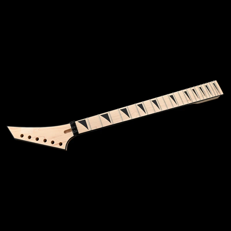 24 Frets Guitar Neck Maple Fingerboard With String Lock Jackson Right Head For 6-String Electric Guitar Neck Replacement