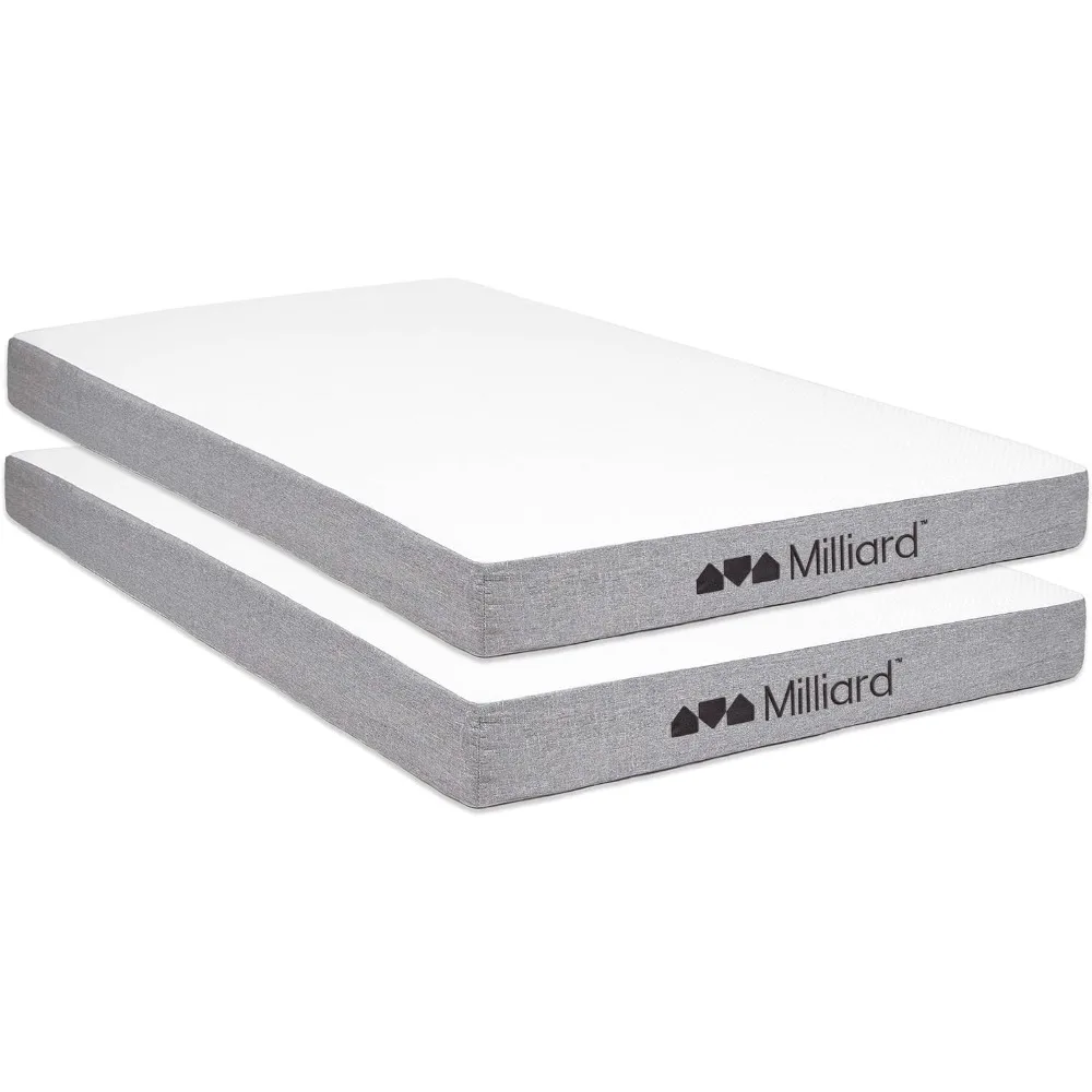 

"5 inch twin size mattress for daybed or folding bed - suitable as a replacement for twin bunk beds with tight top style trundle