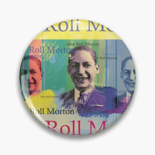 Jelly Roll Morton  Soft Button Pin Jewelry Brooch Lover Collar Creative Hat Badge Decor Gift Fashion Cute Lapel Pin Metal Women