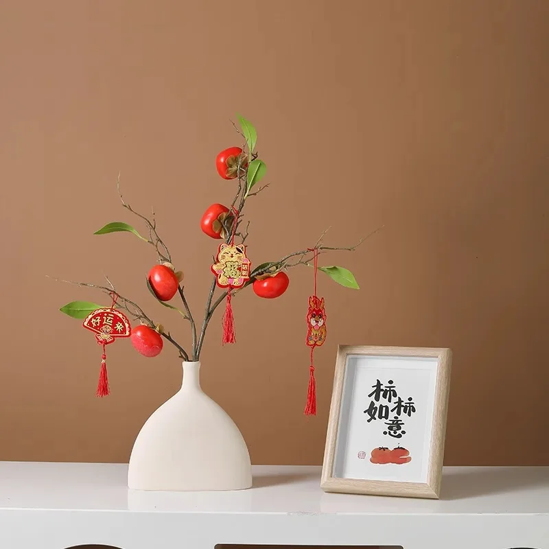 Casa aquecimento caqui desejoso vaso ornamento sala de estar arranjo flor varanda mesa jantar casa criativa