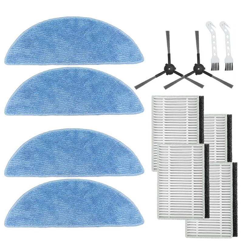 BAAM-For Ecovacs Yeediy1 Plus جهاز آلي لتنظيف الأتربة فرشاة جانبية مرشح تنظيف الملابس استبدال الملحقات فرشاة