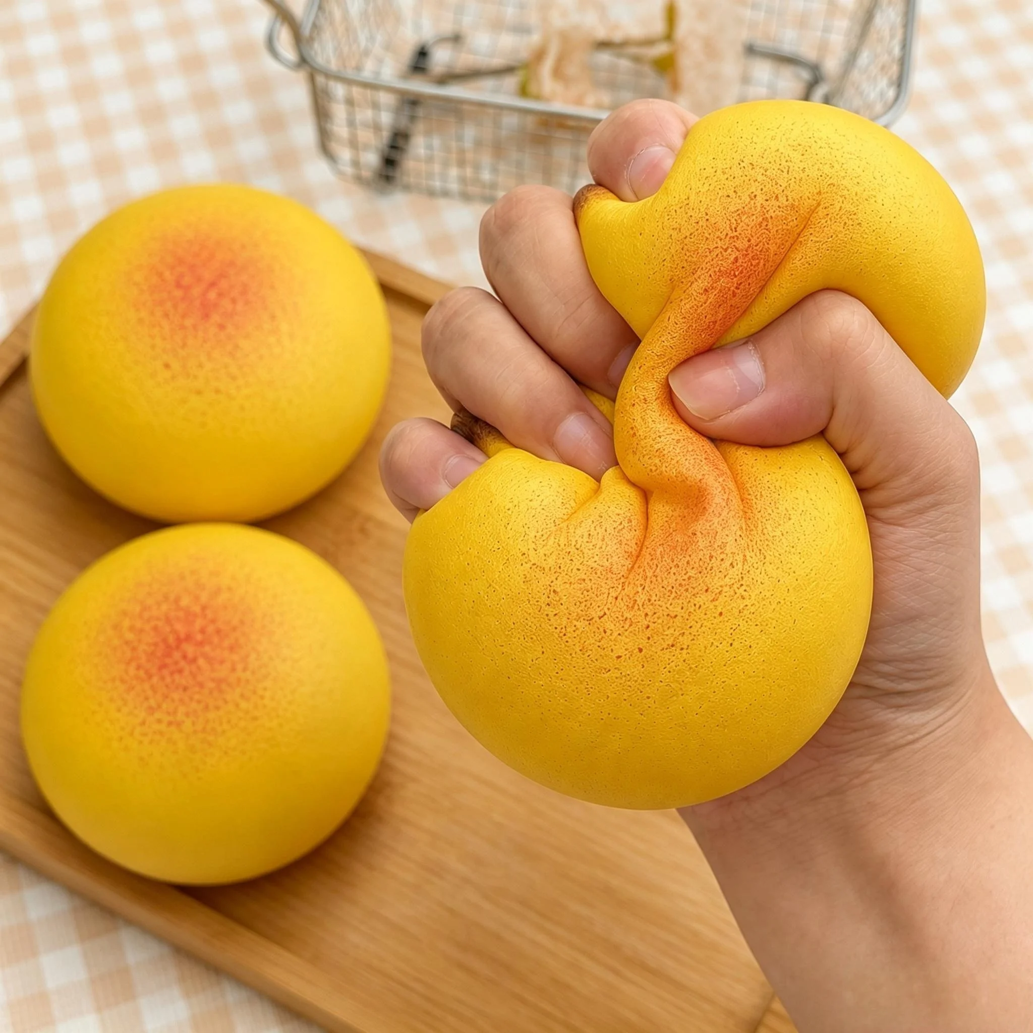 Super Soft Taro Bun Squishy Toy Slow Rising Stress Relief Squeeze Toy Mochi Slime Feel PU Foam Fidget Toy for Kids Adults