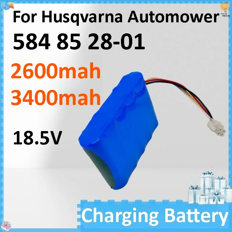 

584 85 28-01 Lawn Mower Battery 2600mAh 3400mAh 18.5V Compatible for Husqvarna Automower