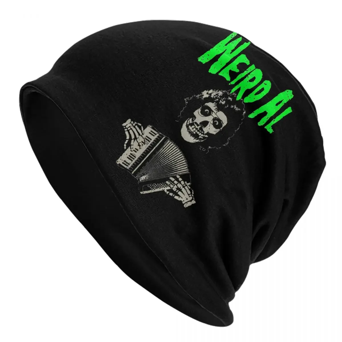 Weird Al Meets The Misfits With Accordion Cap Vintage Adult Street Skullies Beanies Hat Spring Warm Bonnet Knit Hat