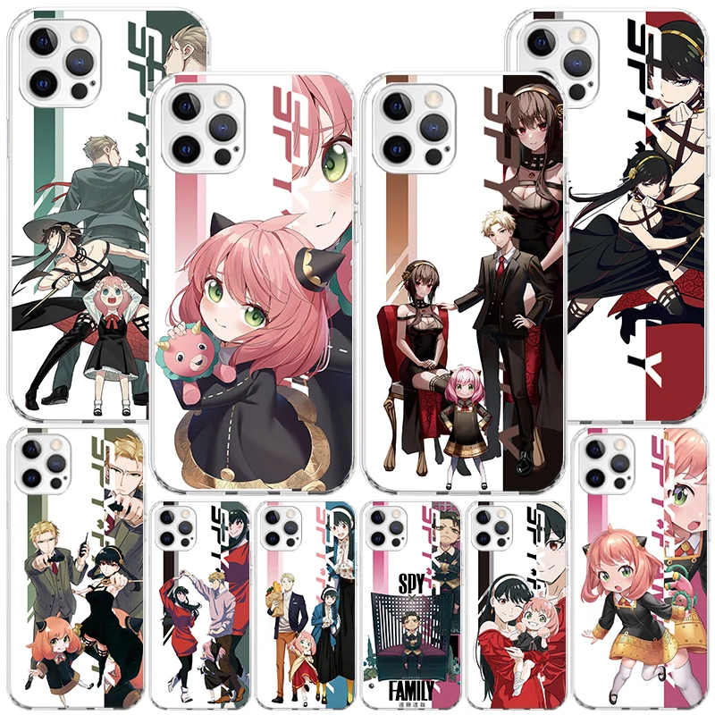 Anime Spion Familie Anya Handy hülle für iPhone 16 Pro Max 15 14 plus 11 12 13 Mini xs x xr 7 8 se personal isierte Geschenk druck hülle