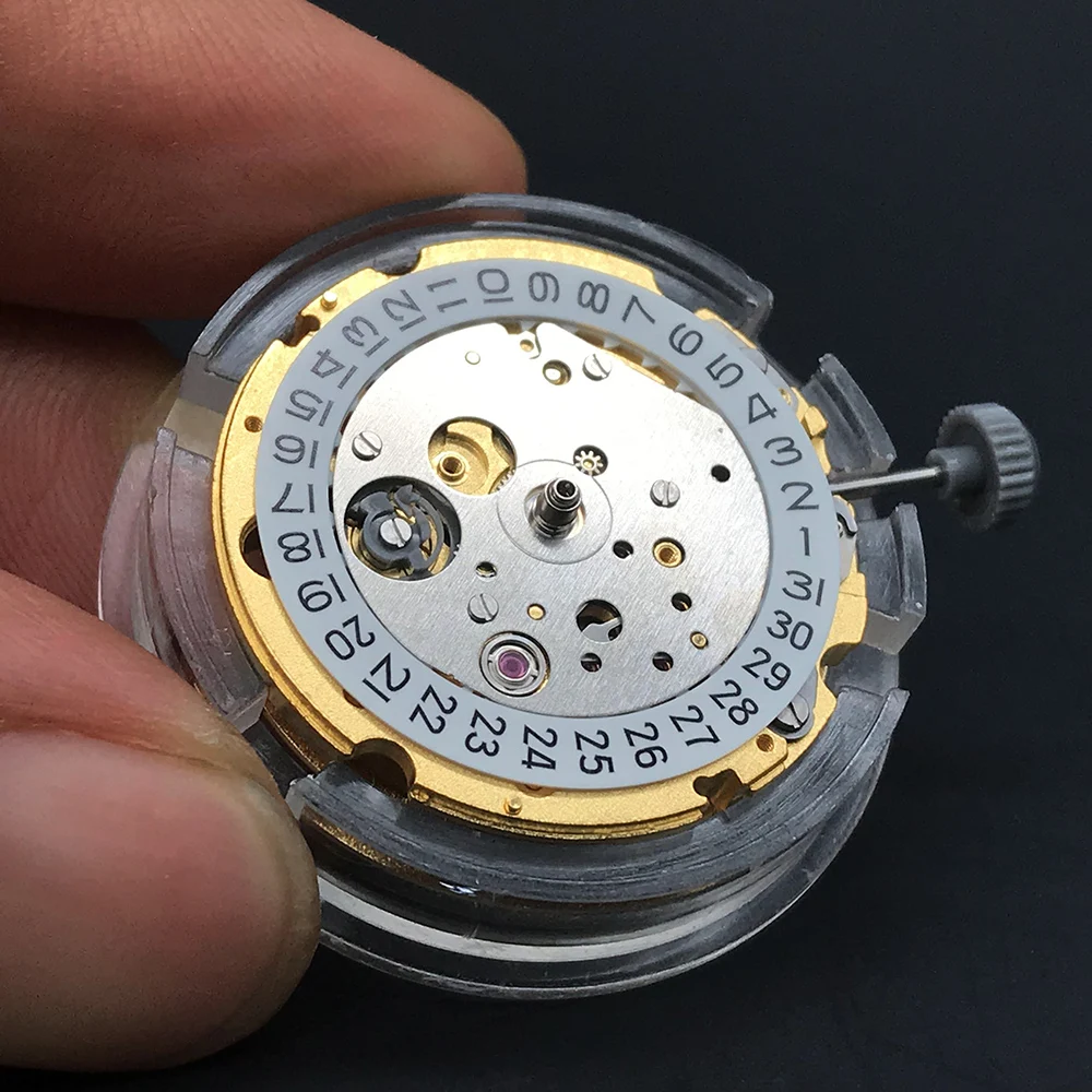 Japan Miyota 8215 Golden Automatic Mechanical Movement Modification Replacement Mechanism 21 Jewels 821A 8200