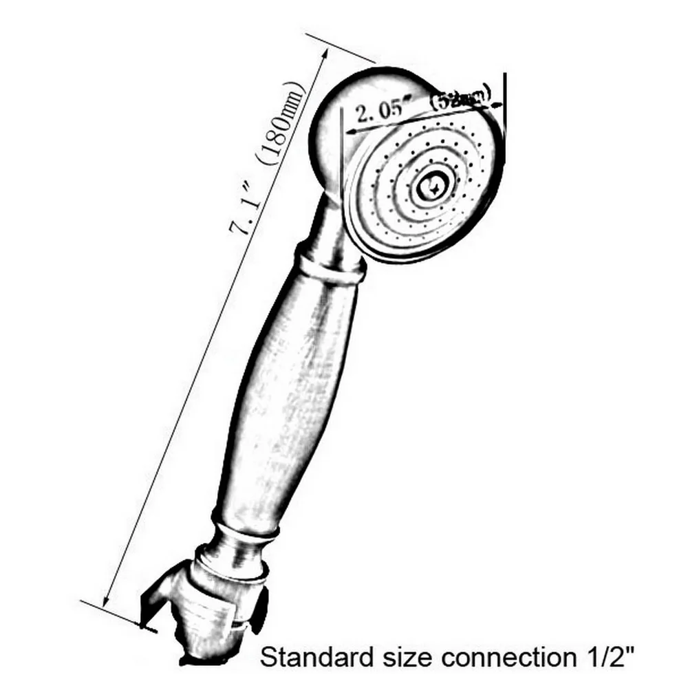 Antike Rote Kupfer Messing Telefon Form Hand Spray Handheld Dusche kopf/Bad Zubehör (Standard 1/2 ") mhh012
