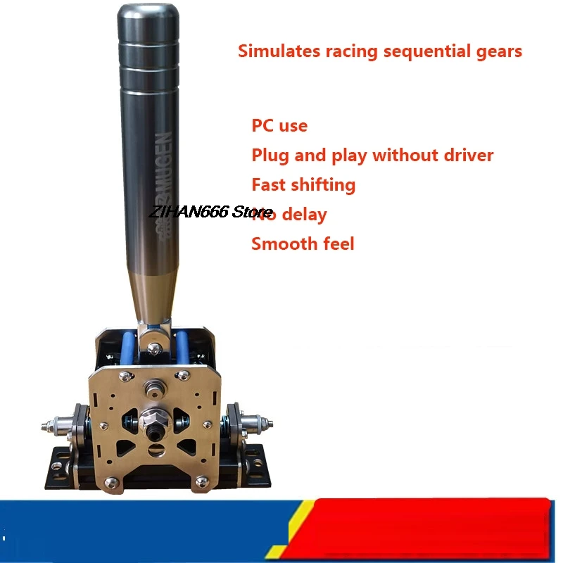 PC USB Racing Games Sequential Shifter H Gears Shift SIM Microswitch For Thrustmaster /Logitech /SIMAGIC /FANATEC /MOZA Base MOD
