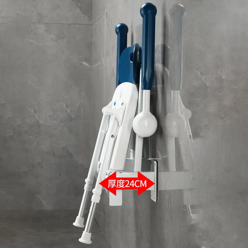 Toilet, bathroom for the elderly, folding stool toilet safety, non-slip wall-mounted bathing stool for the disabled