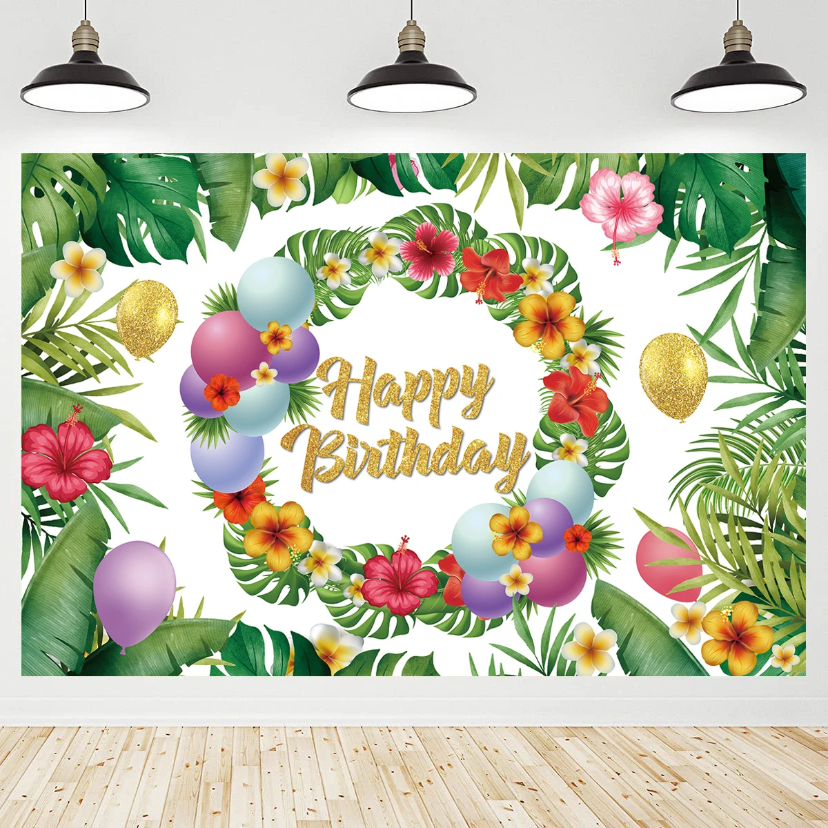 Hawaii Tropical Photography Backdrop Seaside Flamingo Baby Birthday Weeding Decor Photographic Backgrounds