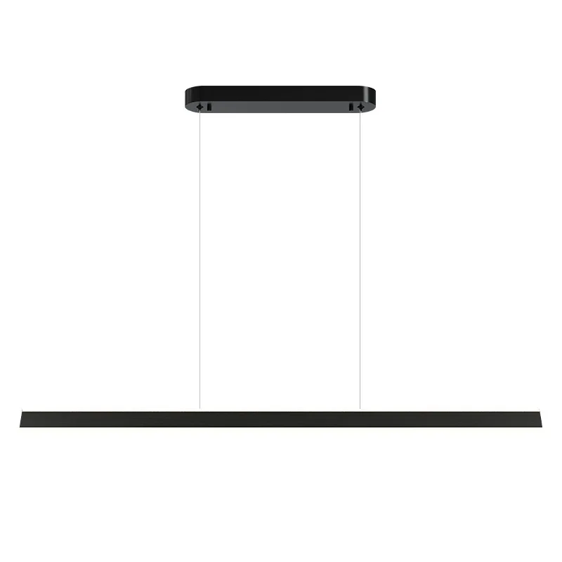 

Modern minimalist atmosphere, creative minimalist main light, long dining table light bar, one-word restaurant chandelier
