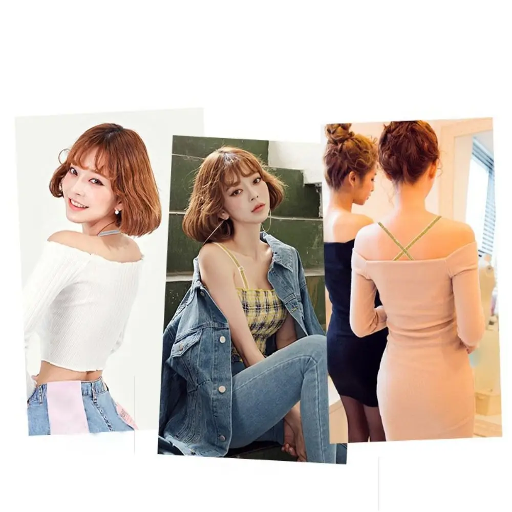 Kreatywny prezent Odpinane błyszczące ramiączka do biustonosza Nylonowe elastyczne ramiączka dekoracyjne antypoślizgowe paski na ramię