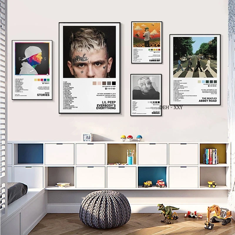 Music Album Covers Poster Gifts Juice Wrld,Tyler Hip Hop Singer Album Covers Canvas Painting Rapper Wall Art Pictures Room Decor