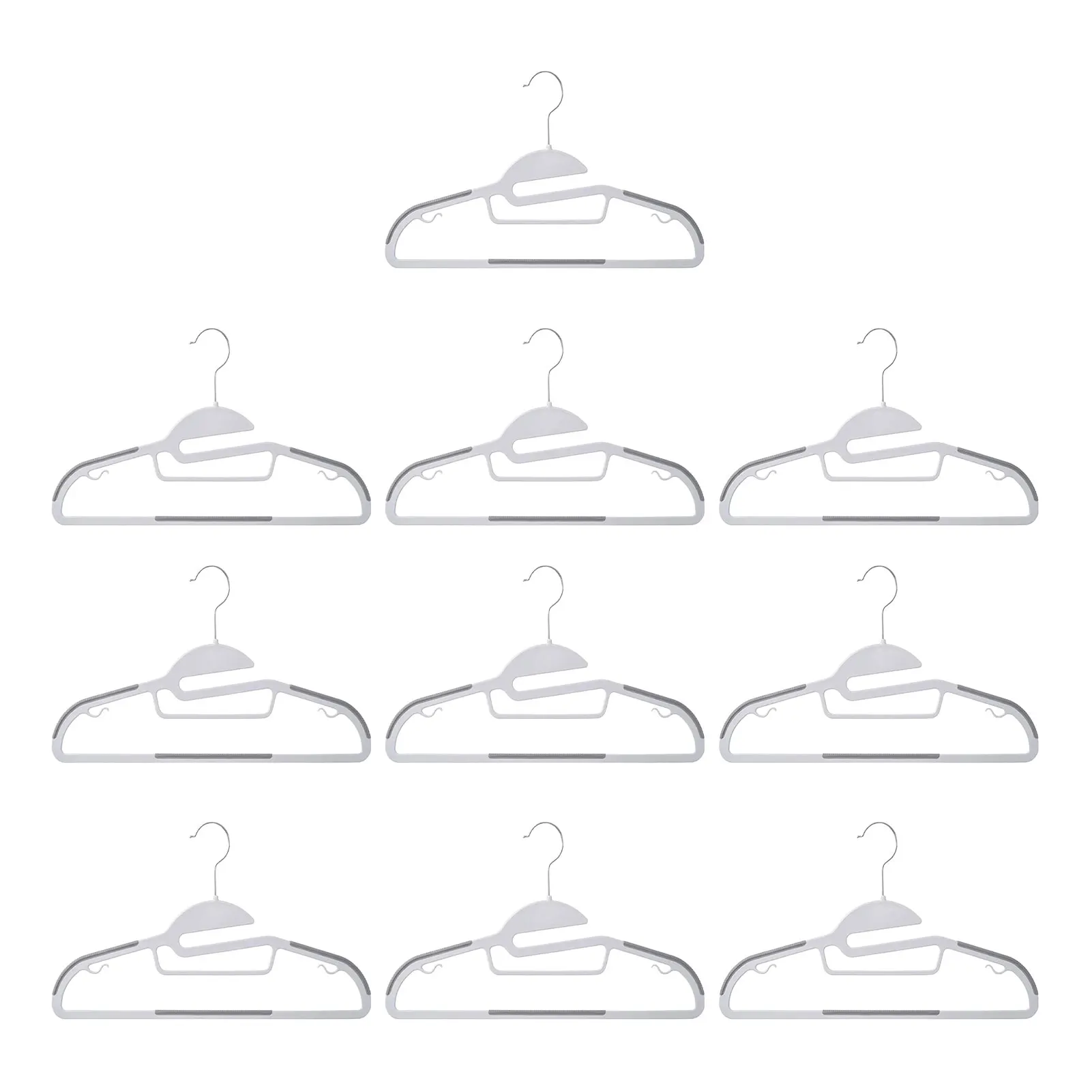 

10pack/lot Bendable Clothes Hanger With Non-Slip Pads Hanging Delicate Clothing Widely Used