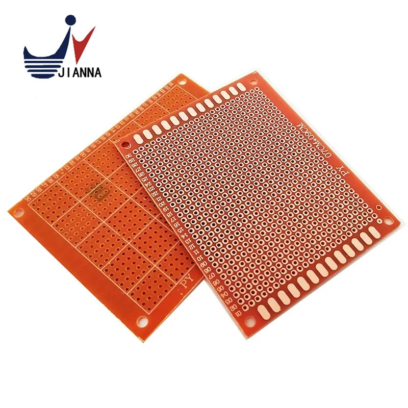 5pcs 7x9 7*9cm Single Side Prototype PCB Breadboard Universal Board Experimental Bakelite Copper Plate Circuirt Board Yellow
