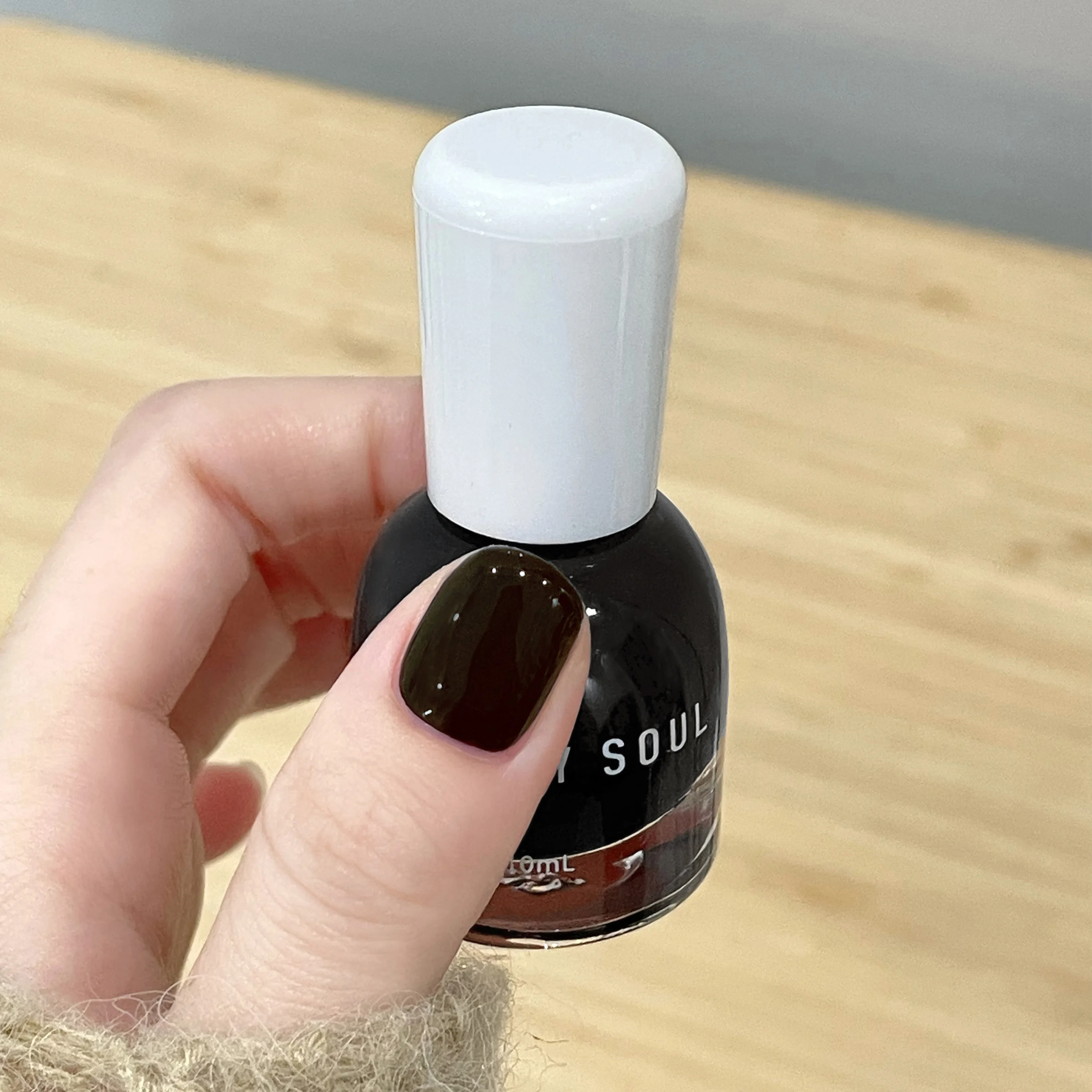 S25 10ml MARK MY SOUL Dark Night Solid Color Glossy Oil Based Non Peel Nail Polish
