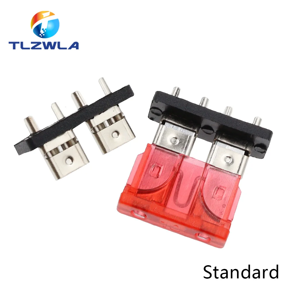10PCS Auto Sicherung Halter PCB Board Standard Mini Micro Kleine Klinge Auto Automotive Boot 32V Für PCB Board sicherheit Clip Einsetzen Typ