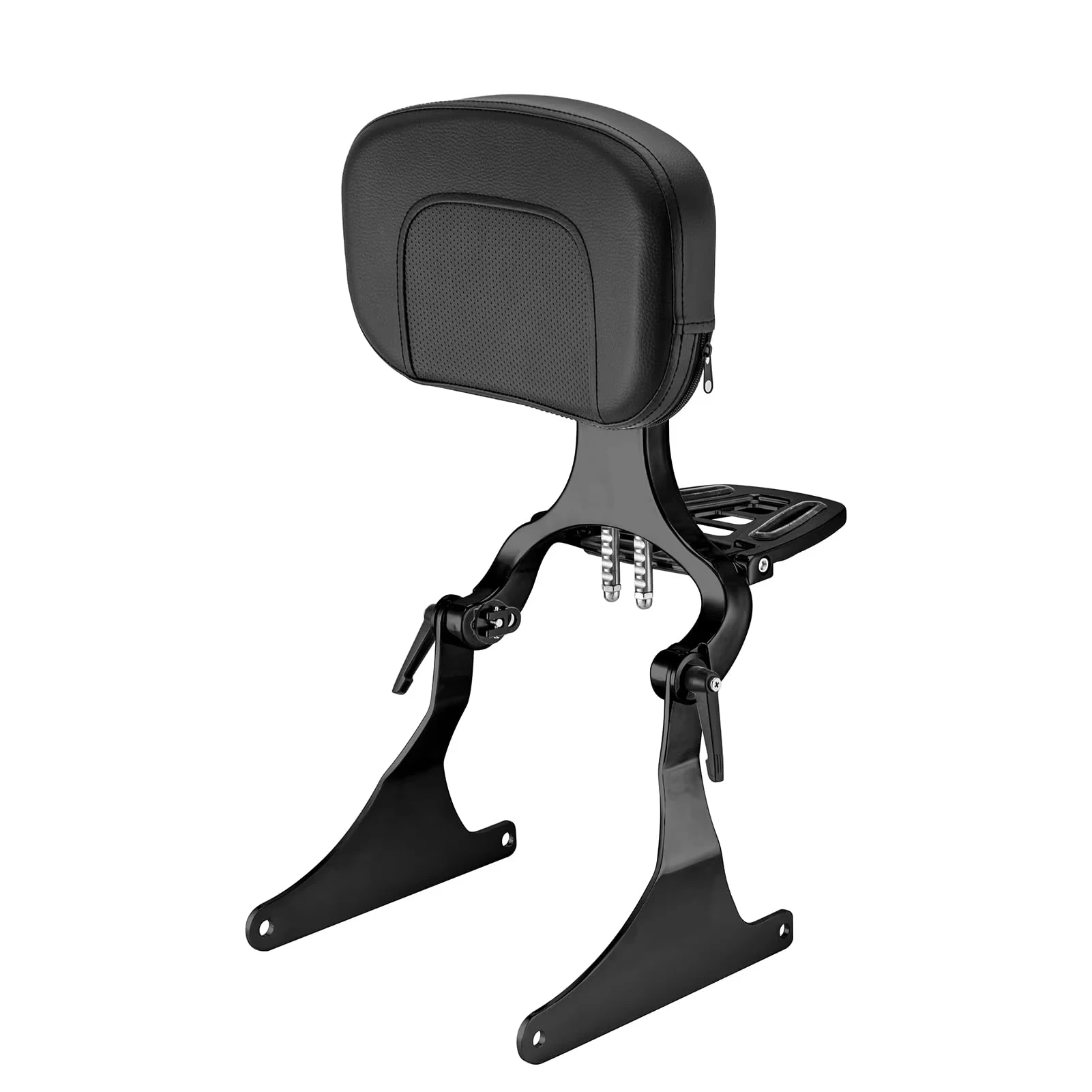 For 2007-2017 Harley Softail Fat Boy FLSTF Night Train Cross Bones Custom Standard Springer Adjustable Backrest Sissy Bar