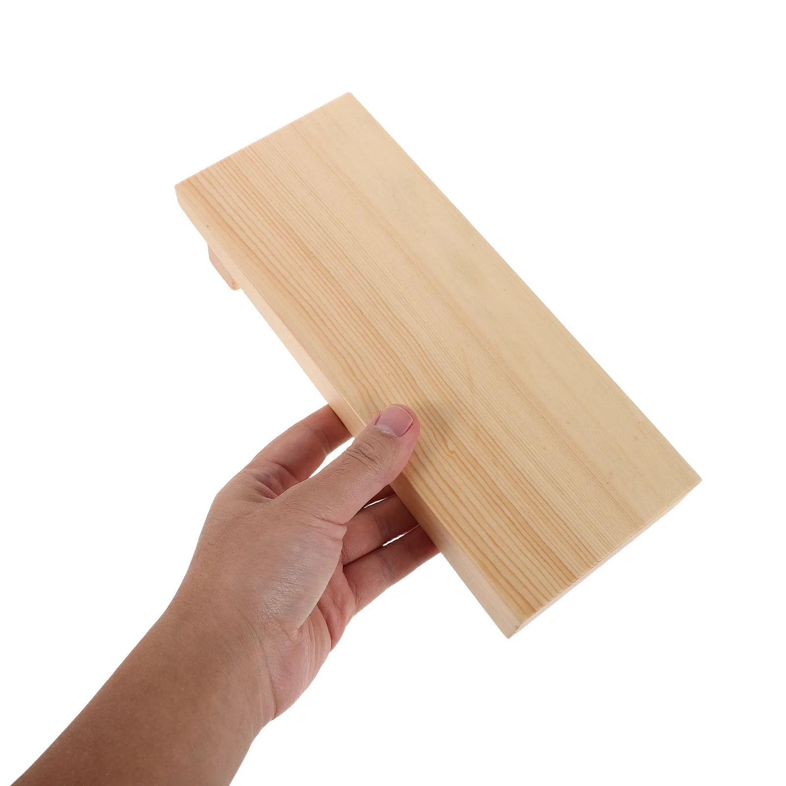 

Natural Wood Sushi Tray Rectangular Shape Smooth Finish Sashimi Plate Japanese Style Food Serving Platter Snack Display Board
