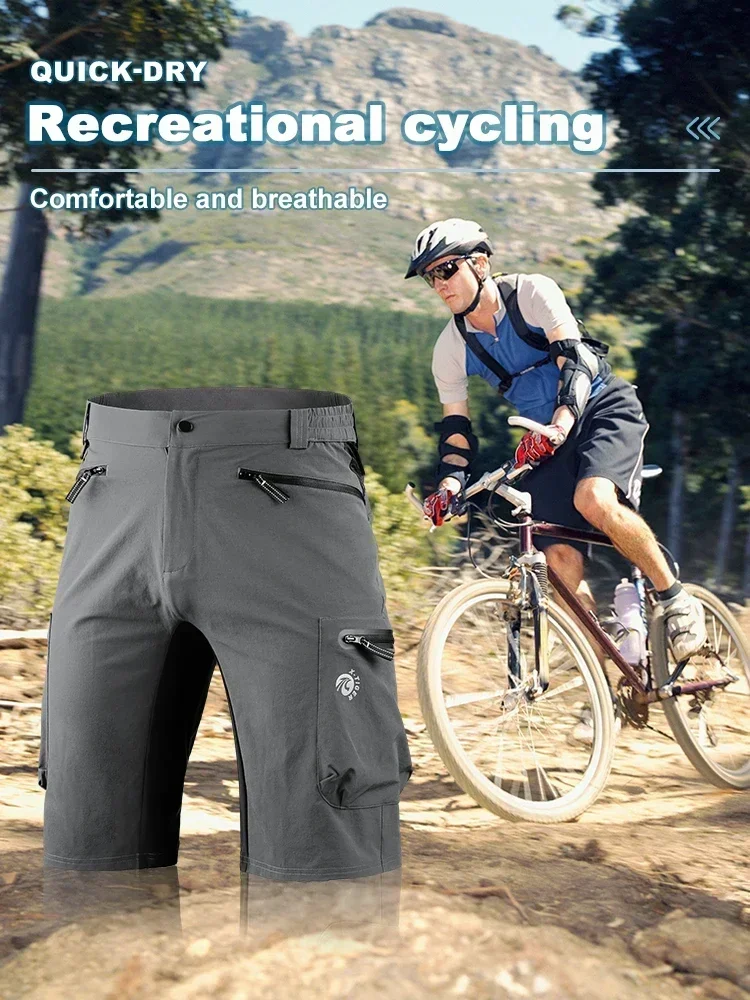 AliExpress X-TIGER Mountain Bicycle Shorts Multi-Pockects Breathable Loose Road MTB Shorts Outdoor Sports Waterproof Cycling Pants