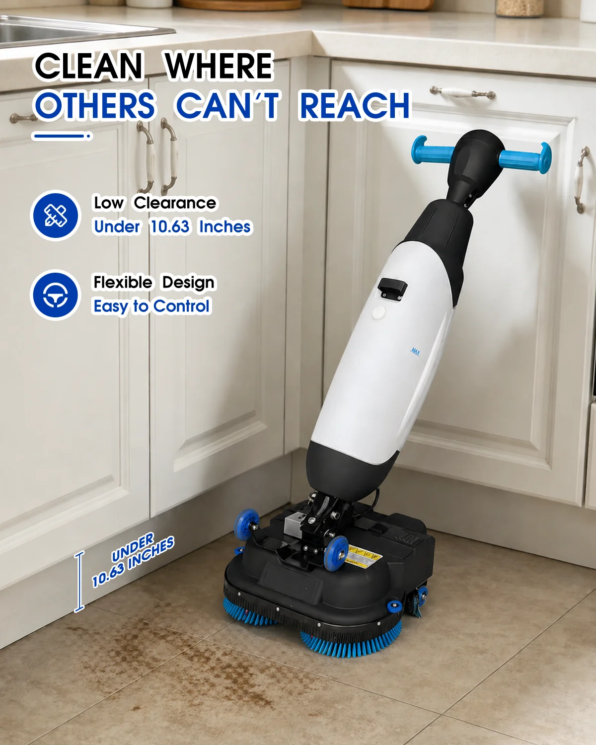 Floor Scrubber 8.4In Dual Pad Holders for M3 Walk Behind Scrubber