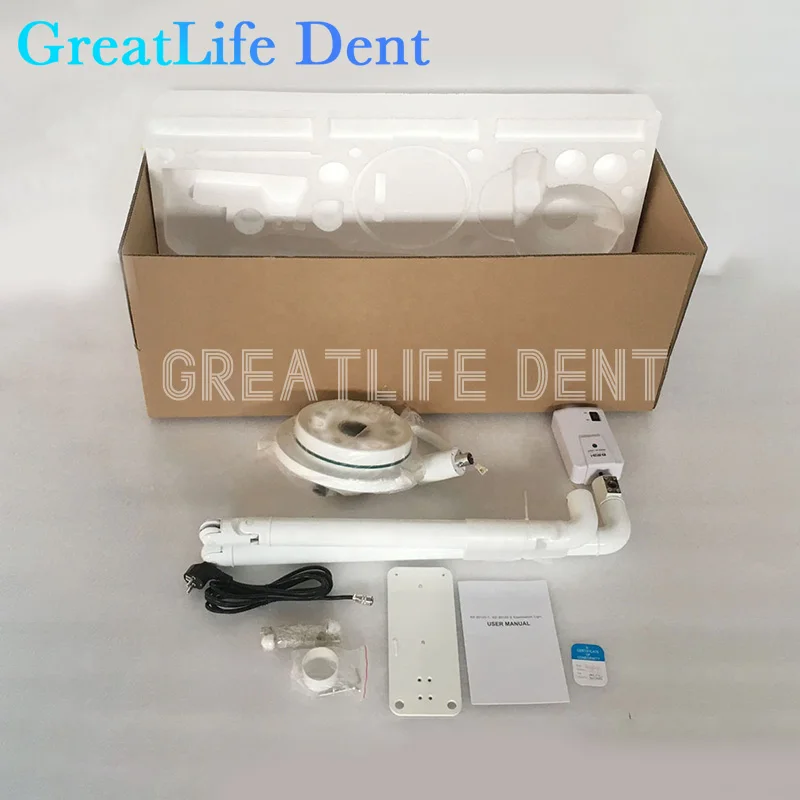 GreatLife Dent 36w 12 Bulbs Led Dental Operation Wall-Mounted Ceiling Medical Exam Shadowless Surgical Dental Vet Pet Lamp Light